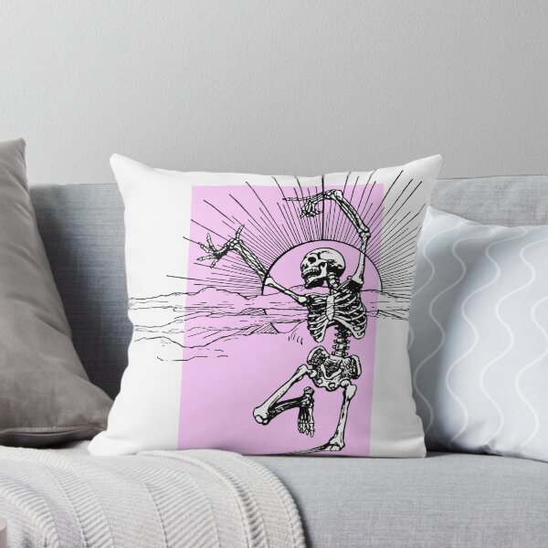 Item preview, Free Spirited Halloween Skeleton in Pink designed and sold by analogwardrobe.