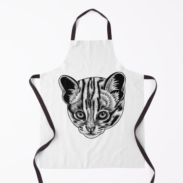 Item preview, Leopard cat kitten - ink illustration designed and sold by LorenDowding.
