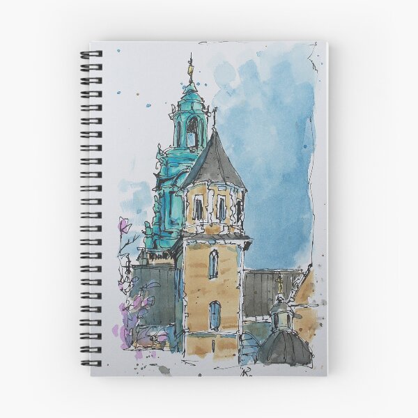Item preview, Krakow in Poland watercolor line and wash by Nil Rocha designed and sold by NilRochaArt.