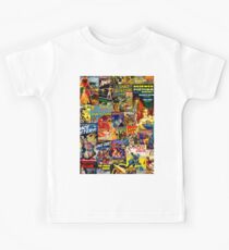 Sci-Fi Comic Collage Kids Tee