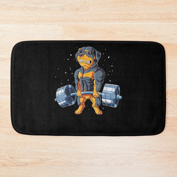 Item preview, Rottweiler Weightlifting Funny Deadlift Men Fitness Gym Gift   designed and sold by joh1zwfkristy.