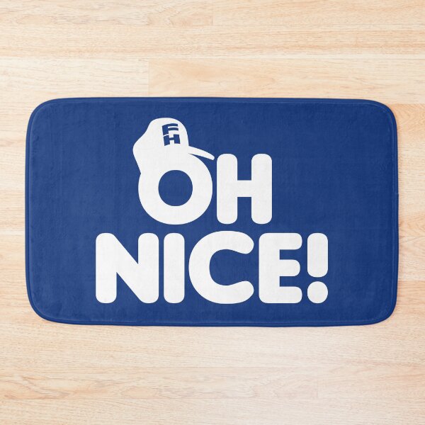 Item preview, Oh Nice! (White on Blue) designed and sold by Justin Ellis.