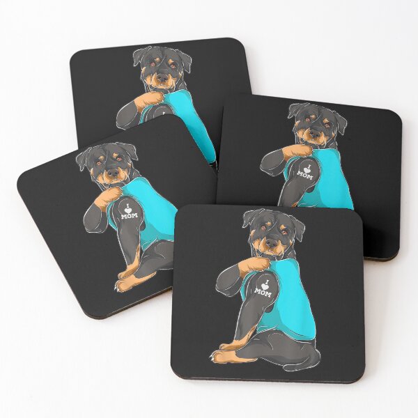 Item preview, Rottweiler I Love Mom Tattoo Apparel Dog Mom Gifts Womens   designed and sold by joh1zwfkristy.