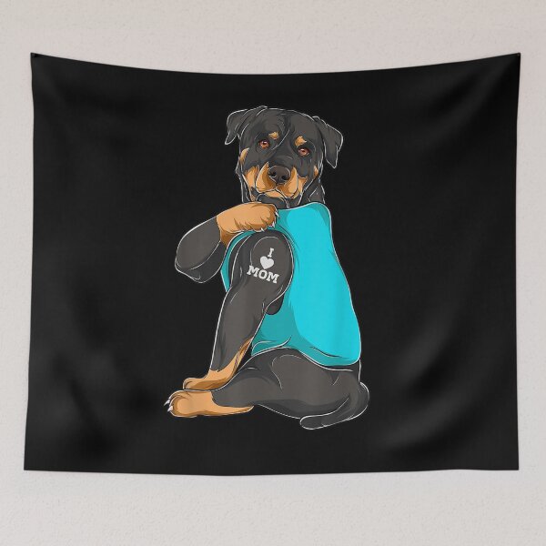 Item preview, Rottweiler I Love Mom Tattoo Apparel Dog Mom Gifts Womens   designed and sold by joh1zwfkristy.