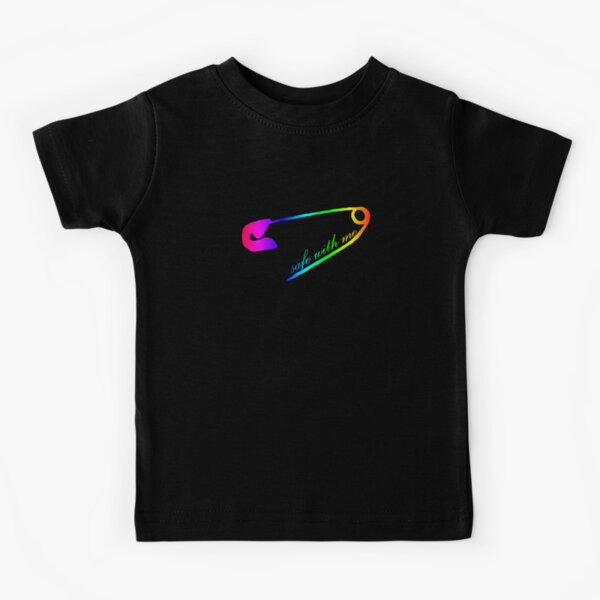 Safe with me safety pin Kids T-Shirt
