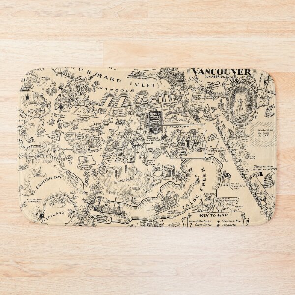 Item preview, Pictorial Vintage Map of Vancouver designed and sold by Gin  Neko.