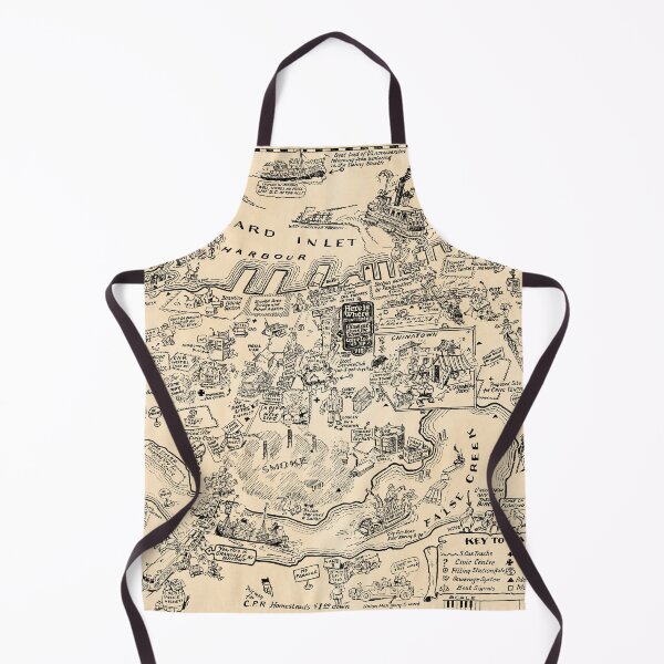 Item preview, Pictorial Vintage Map of Vancouver designed and sold by Gin Neko.