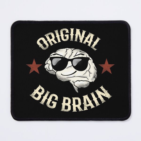 Item preview, Big Brain Funny Comic Joke Meme Vintage Design designed and sold by Kate Hyunsu Cho.