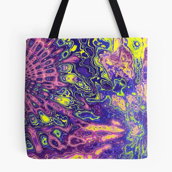 Item preview, Abstract psychedelic trippy art mandala design designed and sold by S Y N T H R E A L M.