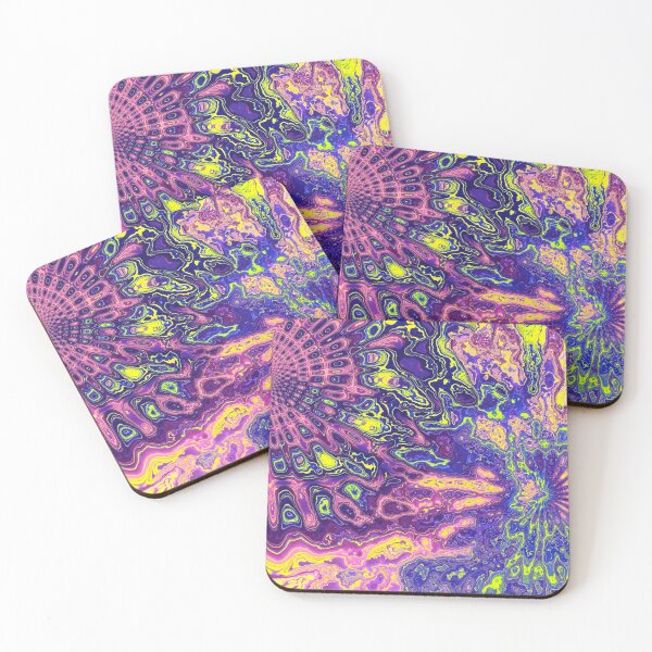 Item preview, Abstract psychedelic trippy art mandala design designed and sold by S Y N T H R E A L M.