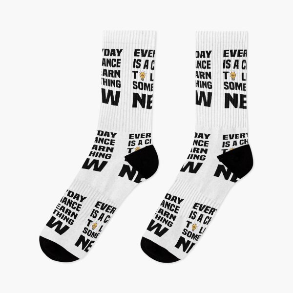 Item preview, Everyday Is A Chance To Learn Something New Inspirational Quotes designed and sold by JustBeeAwesome.
