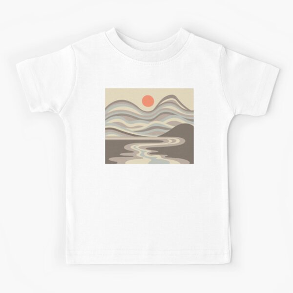 DESERT BLOOD MOON LANDSCAPE in EARTH TONES - UnBlink Studio by Jackie Tahara Kids T-Shirt