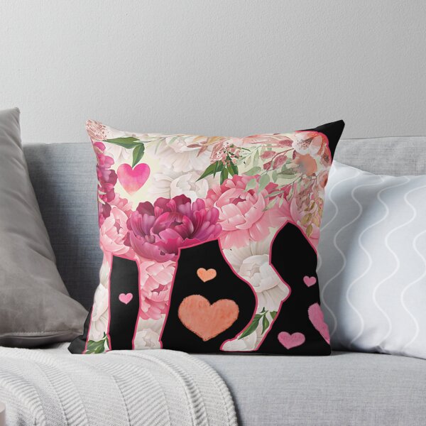 Item preview, Just A Girl Who Loves Rottweilers Dog Silhouette Flower Gift   designed and sold by joh1zwfkristy.