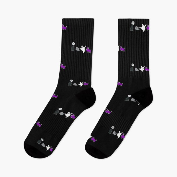 Item preview, Cute Halloween Ghosts and Dog. Asexual Pride designed and sold by Subtle Pride Shop.