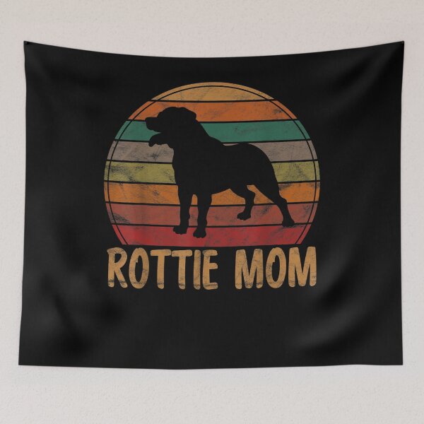 Aperçu de l'œuvre Rétro Rottweiler Maman Cadeau Rott Chien Mère Pet Rottie Mama créée et vendue par joh1zwfkristy.