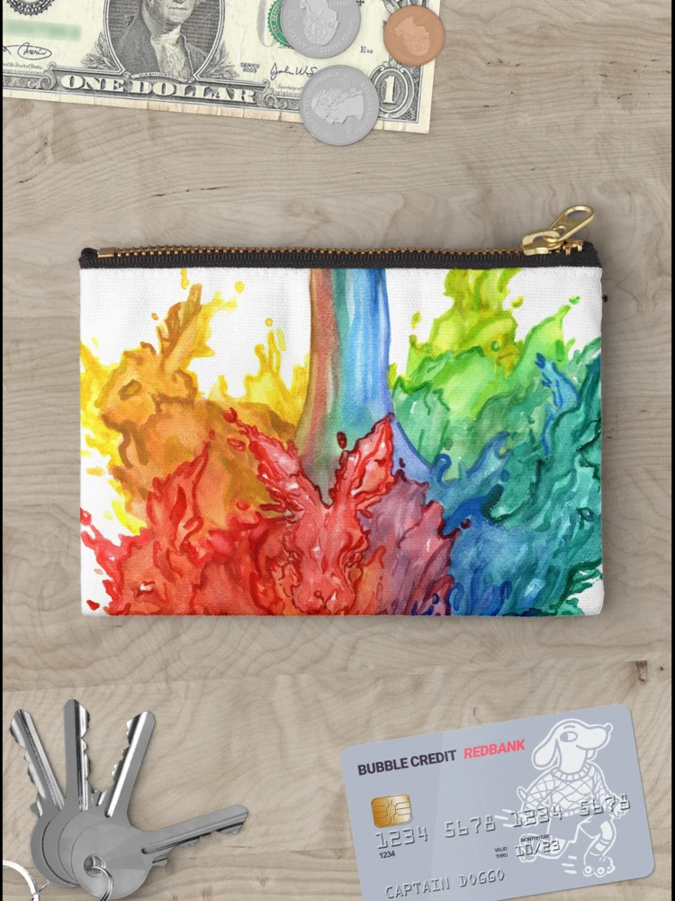 Thumbnail 3 of 4, Zipper Pouch, Running Rabbits designed and sold by missmann.