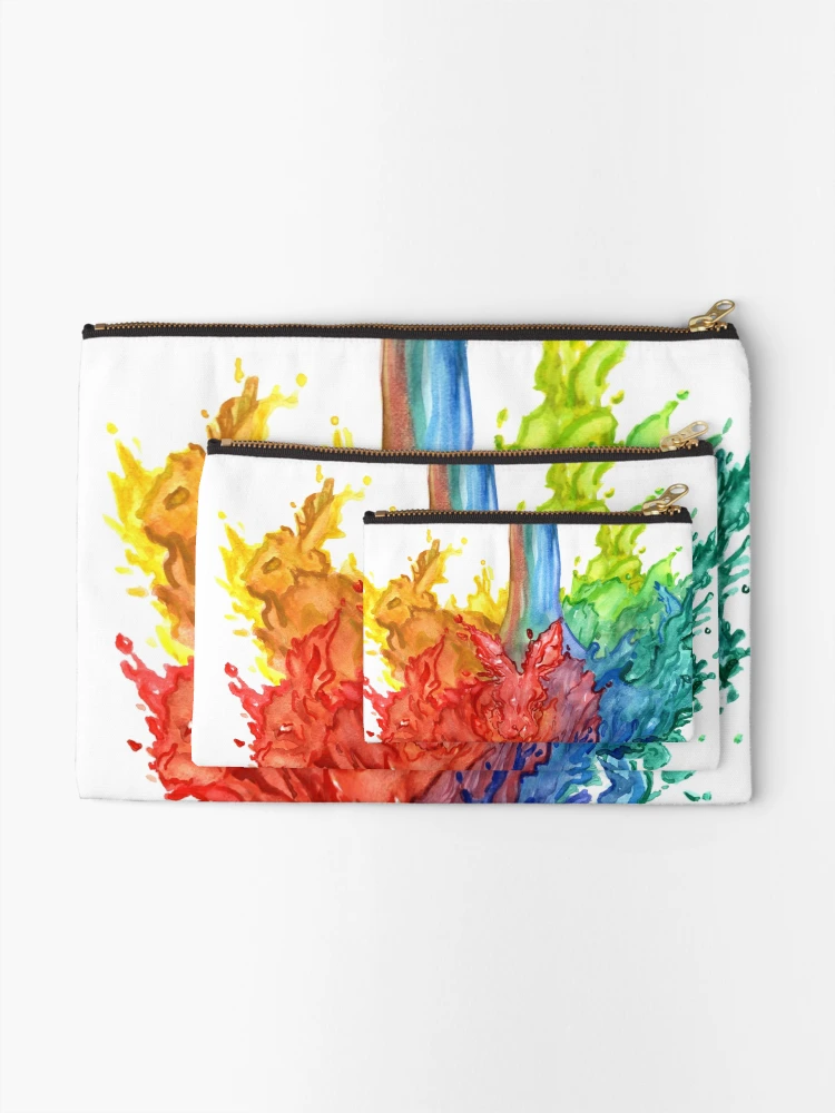 Thumbnail 2 of 4, Zipper Pouch, Running Rabbits designed and sold by missmann.