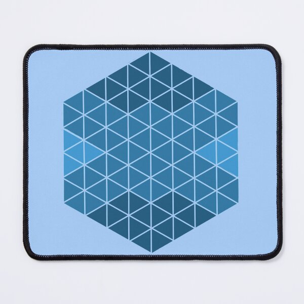 Item preview, Blue Abstract Triangle Sacred Geometry  designed and sold by Brooklynmpls.