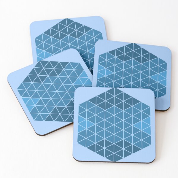 Item preview, Blue Abstract Triangle Sacred Geometry  designed and sold by Brooklynmpls.