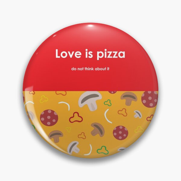 Item preview, Love is pizza! designed and sold by PersasArtCorner.