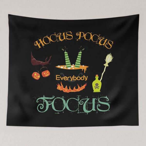 Item preview, Hocus Pocus Everybody Focus, Funny Halloween designed and sold by Benchamart.
