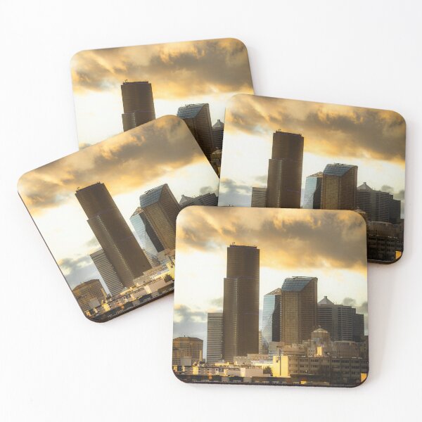 Item preview, Seattle cloudy golden hour skyline designed and sold by Robtography.