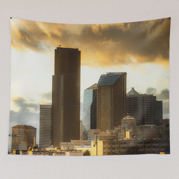 Item preview, Seattle cloudy golden hour skyline designed and sold by Robtography.