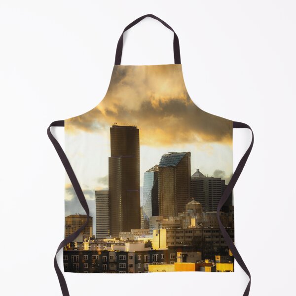 Item preview, Seattle cloudy golden hour skyline designed and sold by Robtography.
