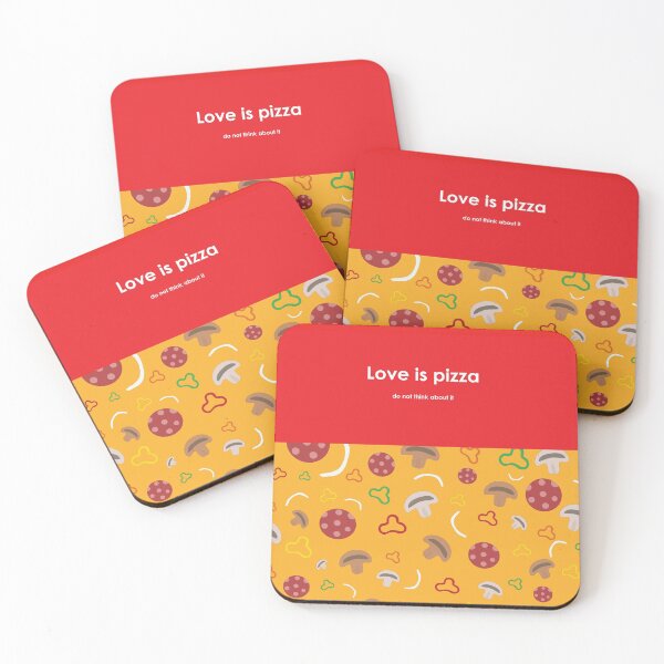 Item preview, Love is pizza! designed and sold by PersasArtCorner.