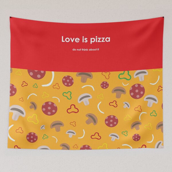 Item preview, Love is pizza! designed and sold by PersasArtCorner.