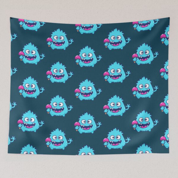 Item preview, Blue monster lovely designed and sold by XephArtcute.