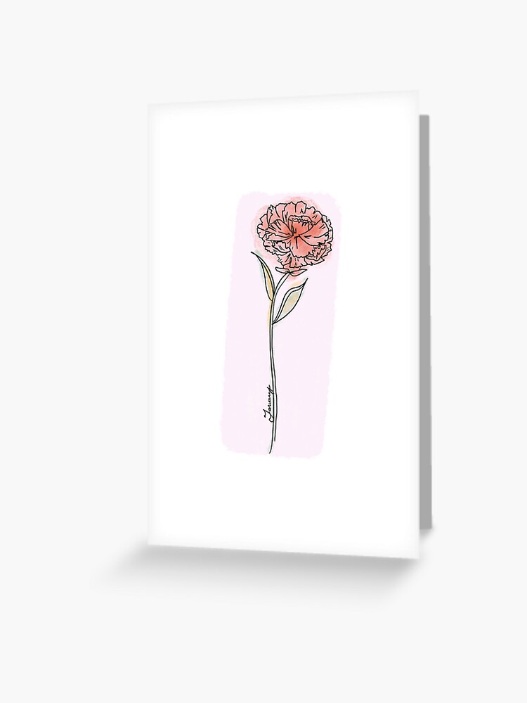 Carnation Flower Done in Ink.  Spiral Notebook for Sale by AndraMarie