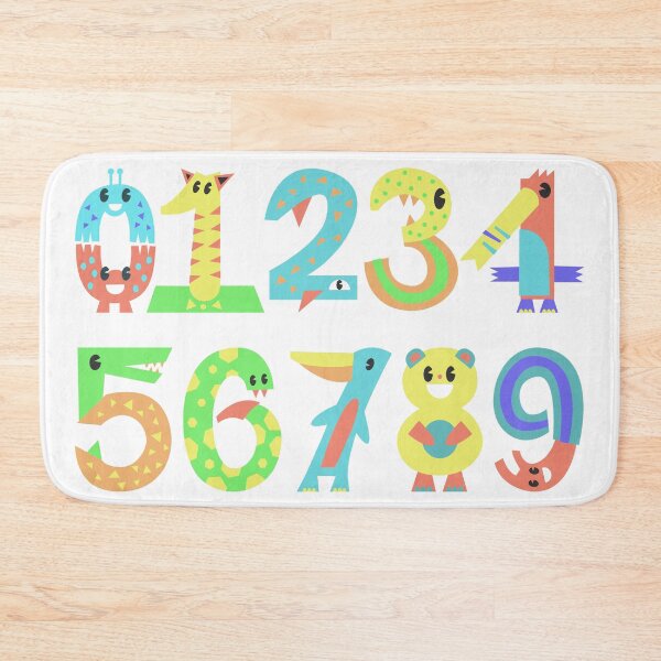 Item preview, Playful rainbow colorful numbers 1-9 for kids designed and sold by Chinxi.