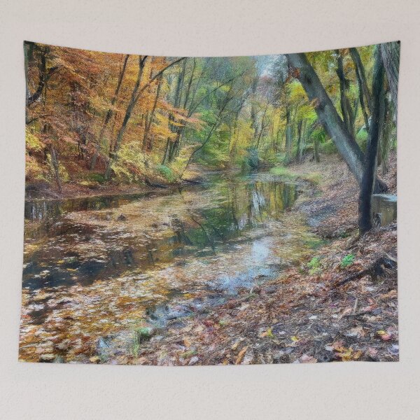 Item preview, Woods and Stream in Autumn designed and sold by Pamela Storch.