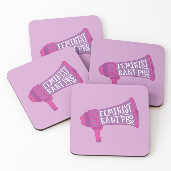 Item preview, Feminist Rant Pro Megaphone Badge Pink designed and sold by Kit Cronk.