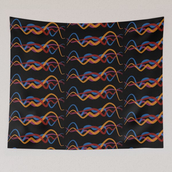 Item preview, colored lines intersecting designed and sold by magarigaveras.