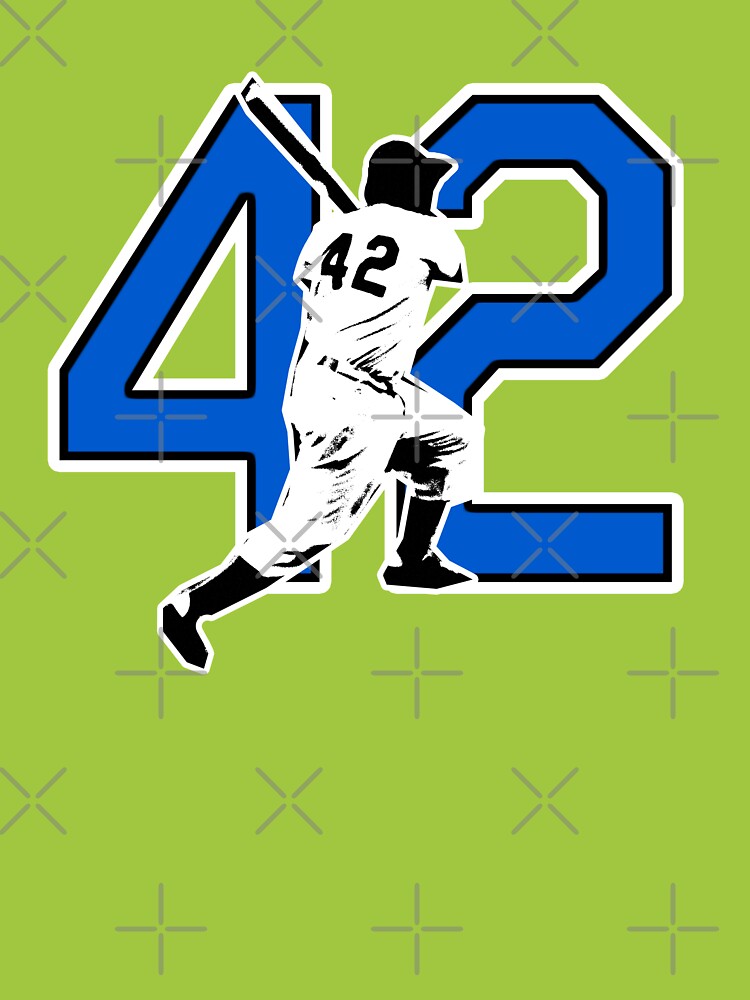 THE VINTAGE BASEBALL NUMBER 42 RETIRED NUMBER BROOKLYN BASEBALL SHIRT, JACKIE  ROBINSON STICKER  Classic T-Shirt for Sale by CityWitty