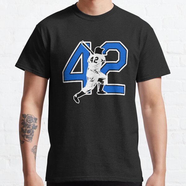 Jackie Robinson #42 Brooklyn White Tee 4XL / Vintage White