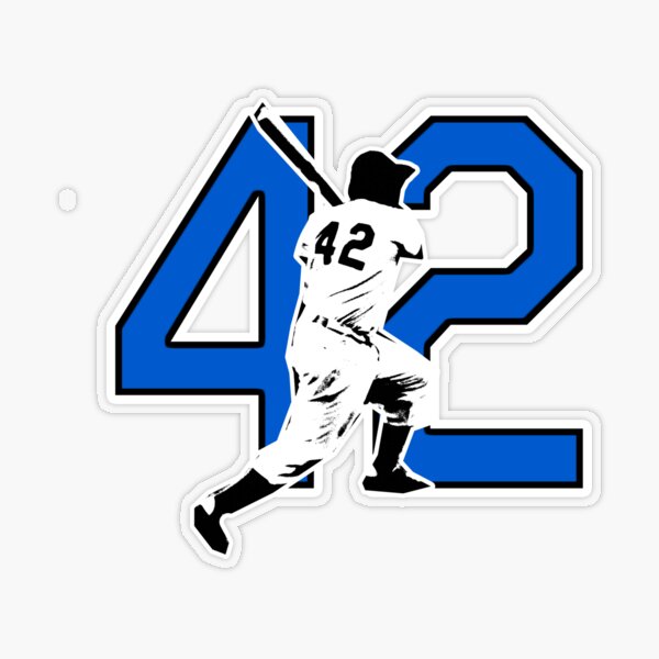 42 Jackie Robinson Sticker for Sale by bosoxicated