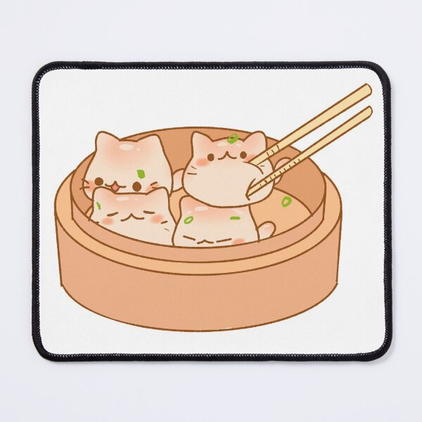 cat dumplings Mouse Pad