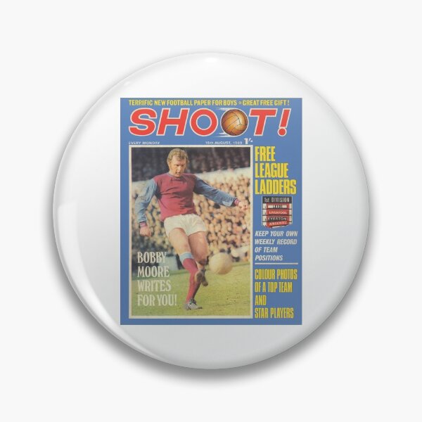 Item preview, Shoot! First Edition Cover - Retro August 16th 1969 - Bobby Moore - League Ladders designed and sold by BlueImage.
