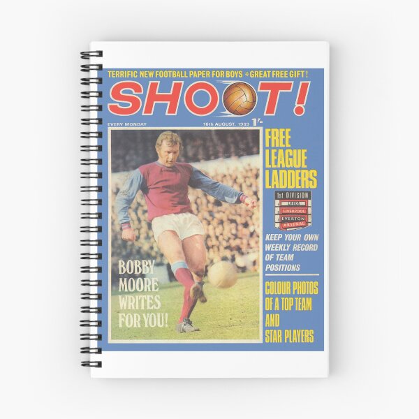 Item preview, Shoot! First Edition Cover - Retro August 16th 1969 - Bobby Moore - League Ladders designed and sold by BlueImage.