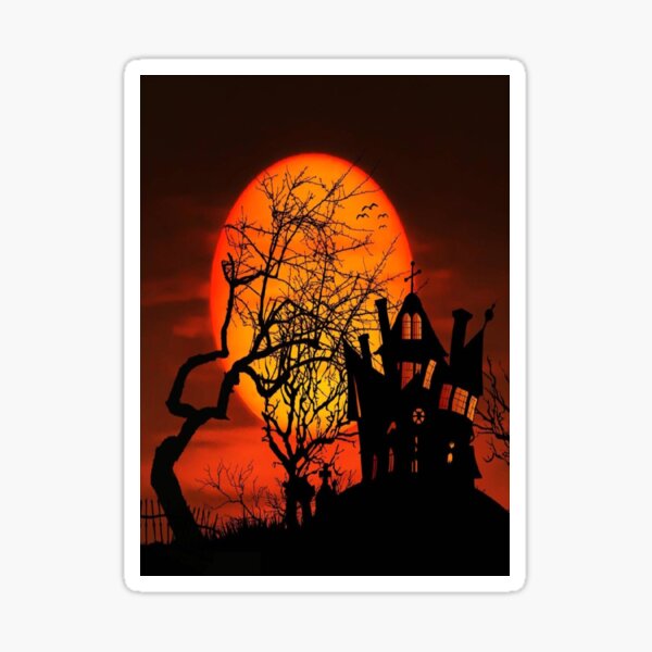 Aperçu de l'œuvre Foret d halloween au crepuscule créée et vendue par metalriffer.