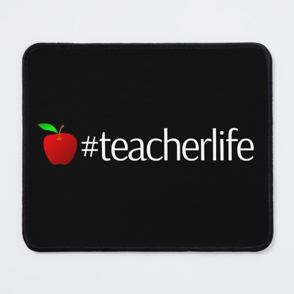 Item preview, #teacher life with apple designed and sold by DKVanOss.