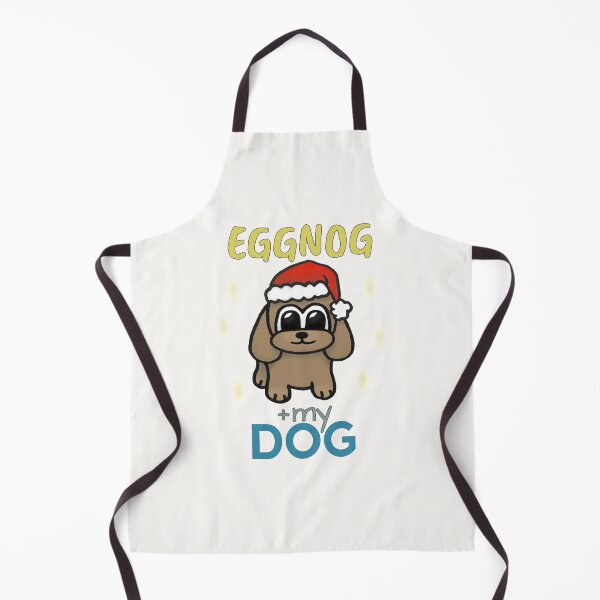 Item preview, Eggnog and my Dog - Christmas Dog Santa designed and sold by ViewerEqualsPhoton.