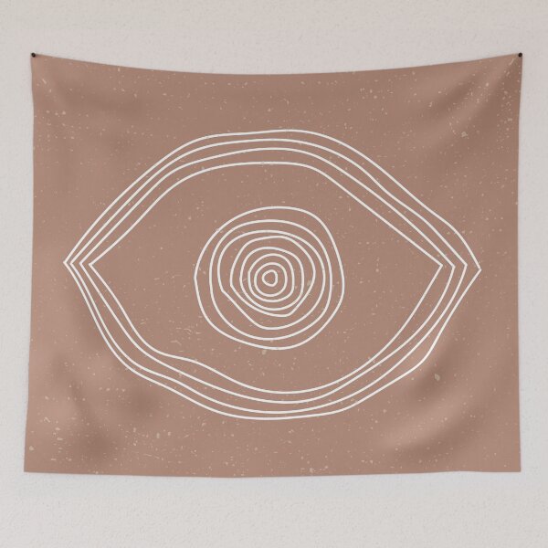 Item preview, Organic Modern Evil Eye Print designed and sold by ELoganDesigns.