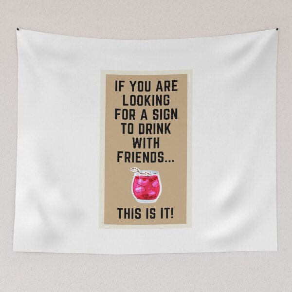 Item preview, Sign to Drink with Friends designed and sold by CheryleaDesigns.