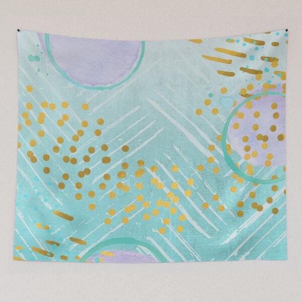 Artikelvorschau, Blaugold und lila Druck entworfen und verkauft von creativeDaphne.