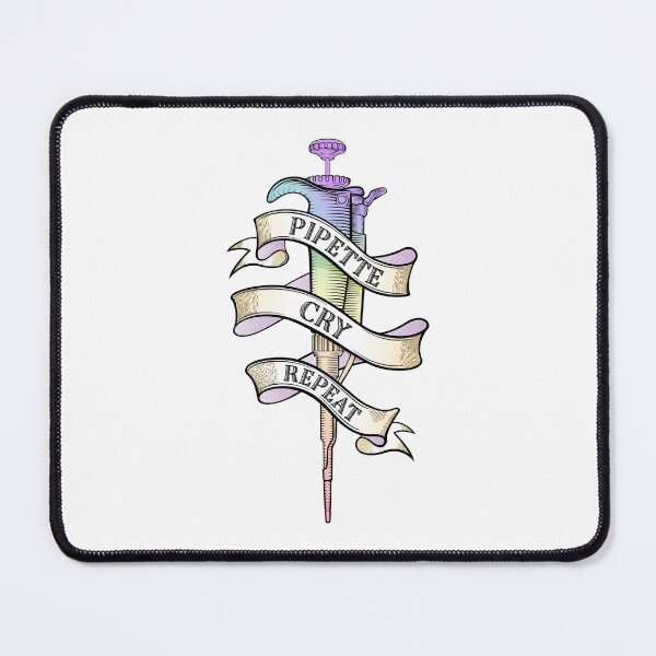 Item preview, Pipette Cry Repeat PCR Science Tattoo Style Design designed and sold by Zit-Zat-Zot.