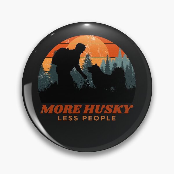 Item preview, More Husky Less People Distressed Husky Dad Gift designed and sold by Guarddogdrive.